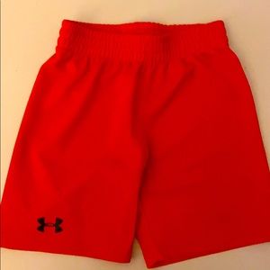 Under Armour Orange athletic shorts size 4